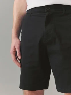 Noir - Coupe ample - Short chino stretch