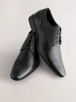 Noir - Coupe classique - Chaussures Derby à lacets