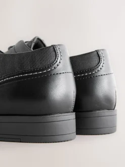 Noir - Coupe classique - Chaussures Derby à lacets