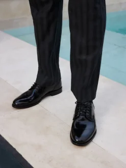 Noir - Coupe classique - Signature Leather Sole Derby Chaussures