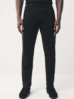 Noir - Coupe fuselée régulière - Jean Motionflex