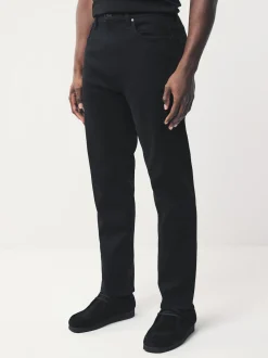 Noir - Coupe fuselée régulière - Jean Motionflex