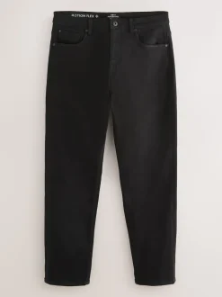 Noir - Coupe fuselée régulière - Jean Motionflex