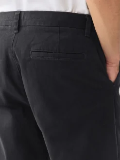 Noir - Coupe fuselée régulière - Pantalon chino stretch