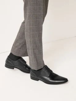 Noir - Coupe large - Chaussures Derby à lacets