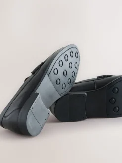 Noir - Coupe large - Pain Penny en cuir