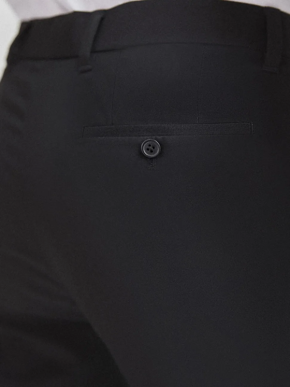 Noir - Coupe slim fuselée - Pantalon intelligent stretch