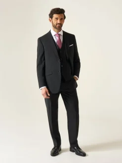 Noir - Coupe standard - Veste de costume Skopes Win au motif riche en laine