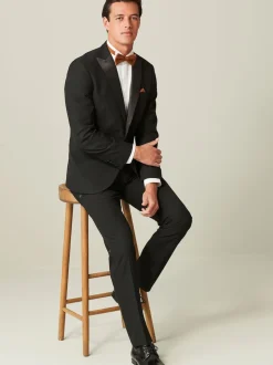 Noir - Coupe sur mesure - Veste de smoking