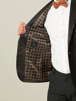 Noir - Coupe sur mesure - Veste de smoking