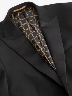 Noir - Coupe sur mesure - Veste de smoking