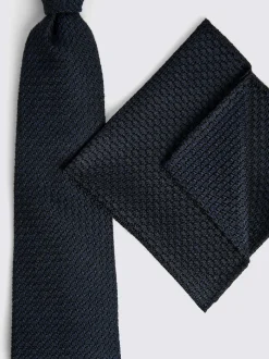 Noir - Cravate MOSS Grenadine