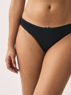 Noir - Culotte en coton riche 5 Pack