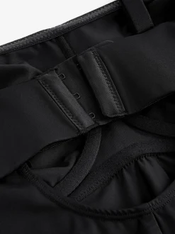 Noir - DD+ Minimising Bandeau Tummy Control Thigh Smoother