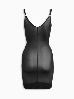 Noir - Dentelle de contrôle du ventre ferme Portez votre propre de soutien-gorge slip