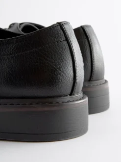 Noir - Derbys à semelle épaisse