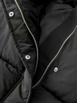 Noir - Doudoune mi-longue Résistant à la douche