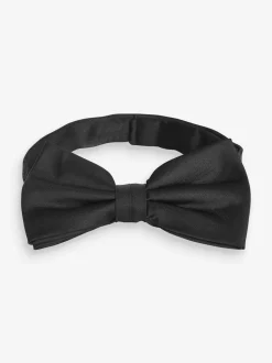 Noir - Ensemble bretelles larges et nœud papillon