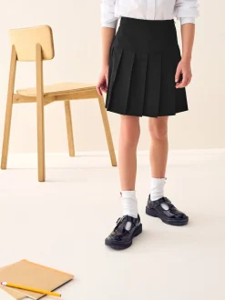 Noir - Ensemble cycle court et jupe plissée (3-17ans)