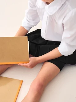 Noir - Ensemble cycle court et jupe plissée (3-17ans)