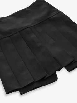 Noir - Ensemble cycle court et jupe plissée (3-17ans)