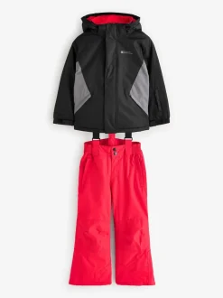 Noir - Ensemble Mountain Warehouse veste et pantalon de ski doublé en polaire