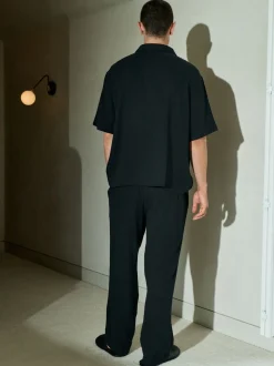 Noir - Ensemble pyjama à manches courtes