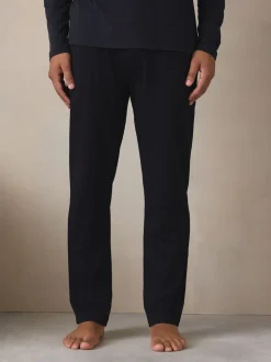 Noir - Ensemble pyjama graphique en jersey à manches longues