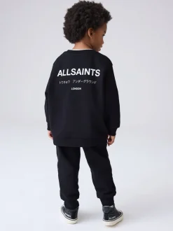 Noir - Ensemble smALLSAINTS Underground Sweat-shirt et Survêtement oversize pour jeunes Garçons
