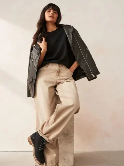 Noir - Forever Comfort® Casual Lace-Up Ankle Boots