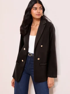Noir - Friends Like These Edge To Edge Ponte habillé Blazer