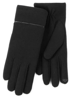 Noir - Gants d’hiver Totes Isotoner Smartouch thermiques pour femme avec détails de passepoil