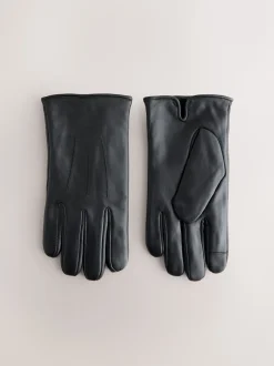 Noir - Gants en cuir