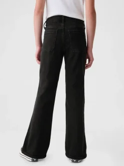 Noir - Gap Jean évasé taille haute des années 70(5-13ans)