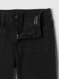 Noir - Gap Jean évasé taille haute des années 70(5-13ans)
