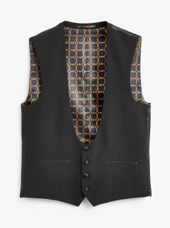 Noir - Gilet à coupe régulière