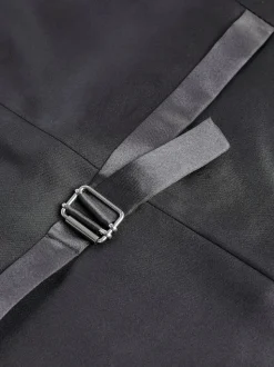 Noir - Gilet à coupe régulière