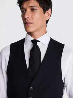 Noir - Gilet de costume DKNY Ajusté Performance