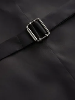 Noir - Gilet de costume texturé