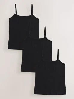 Noir - Gilets Camisole à bretelles 3 Pack (1.5-16ans)