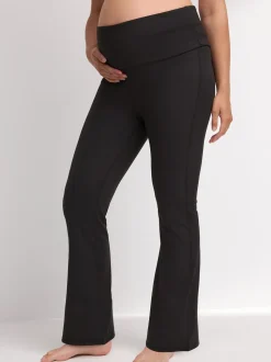 Noir - Grossesse Yoga Flare Leggings