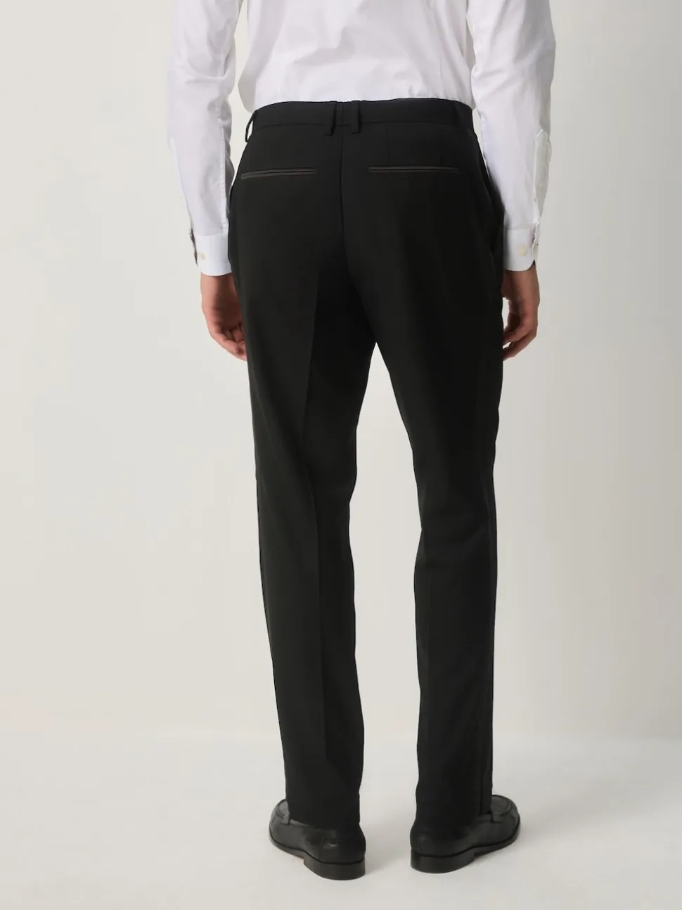 Noir - habillé Fit Tuxedo Pantalon de costume