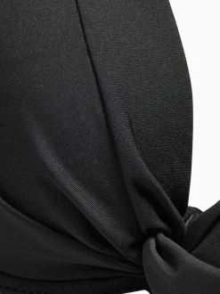 Noir - Haut de bikini rembourré à armatures gainant