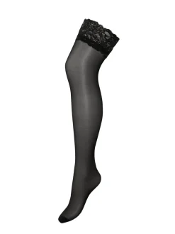 Noir - Hold-ups Pour Moi Adore 15 deniers en dentelle