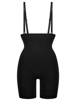 Noir - Hunkemoller Lingerie amincissante sans couture pour les cuisses sculptante 100% coton Body