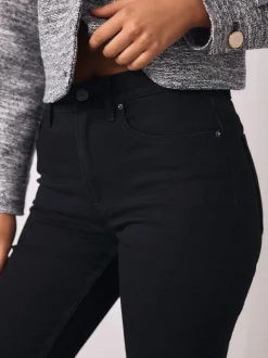 Noir - Jean bootcut Extensible taille Milieu