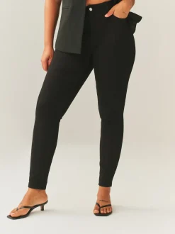 Noir - Jeans skinny taille mi-haute Hourglass