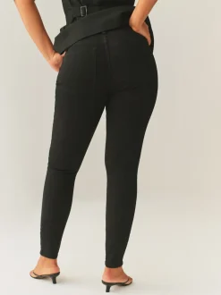 Noir - Jeans skinny taille mi-haute Hourglass