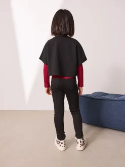 Noir - Jegging extensible (3-16ans)