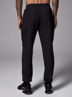 Noir - Joggers actifs tissés Cargos